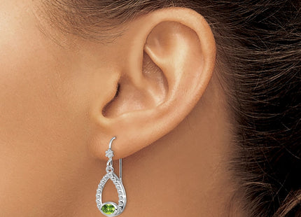 Sterling Silver Earrings Style QE12902PE - Classique Jewelry Inc.