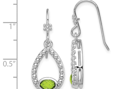 Sterling Silver Earrings Style QE12902PE - Classique Jewelry Inc.