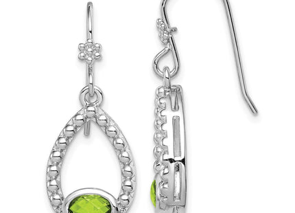 Sterling Silver Earrings Style QE12902PE - Classique Jewelry Inc.