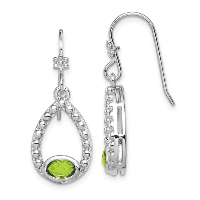 Sterling Silver Earrings Style QE12902PE - Classique Jewelry Inc.