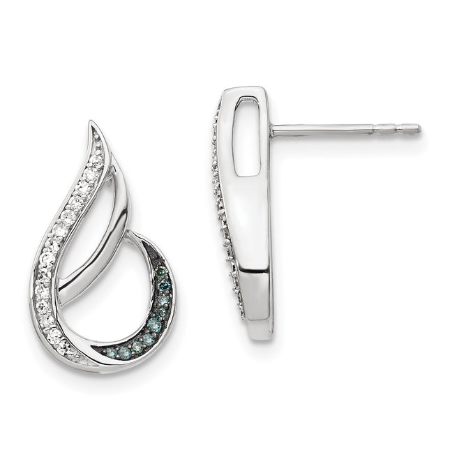 Sterling Silver Earrings Style QE12917 - Classique Jewelry Inc.
