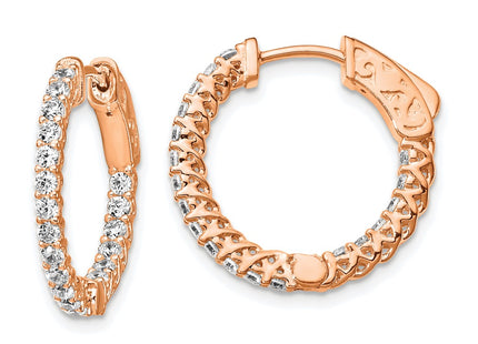 Sterling Silver Earrings Style QE12988P - Classique Jewelry Inc.