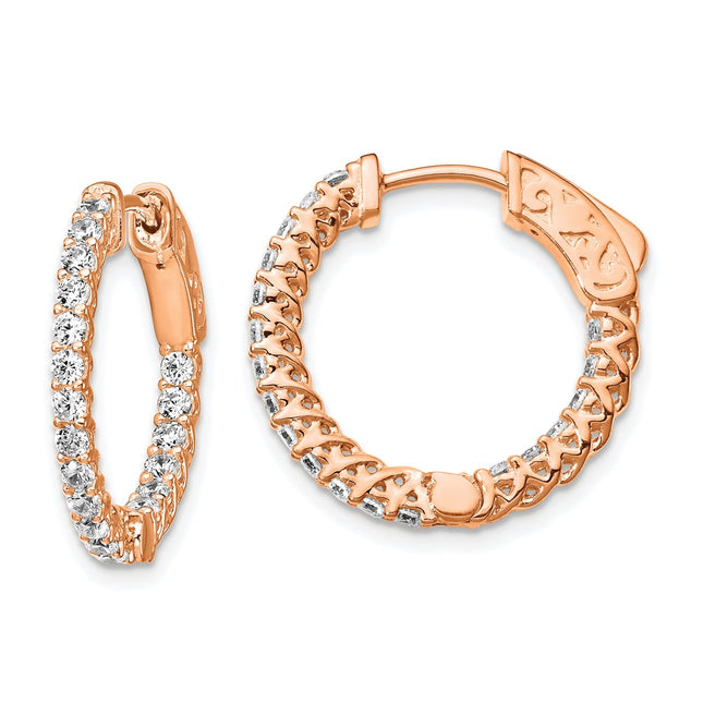Sterling Silver Earrings Style QE12988P - Classique Jewelry Inc.
