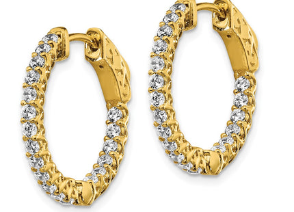 Sterling Silver Earrings Style QE12988Y - Classique Jewelry Inc.