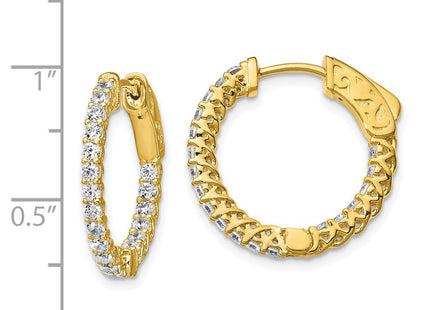 Sterling Silver Earrings Style QE12988Y - Classique Jewelry Inc.