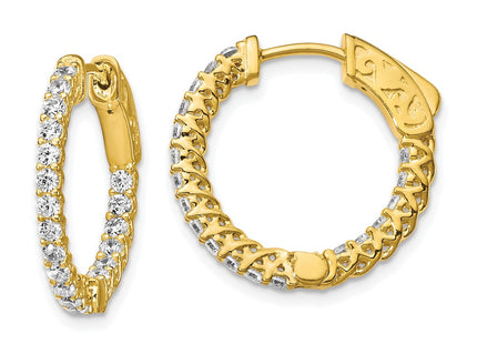 Sterling Silver Earrings Style QE12988Y - Classique Jewelry Inc.