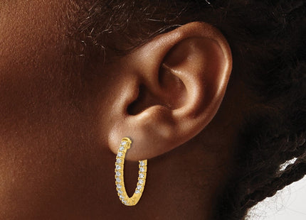 Sterling Silver Earrings Style QE12989Y - Classique Jewelry Inc.