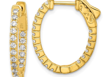 Sterling Silver Earrings Style QE12989Y - Classique Jewelry Inc.