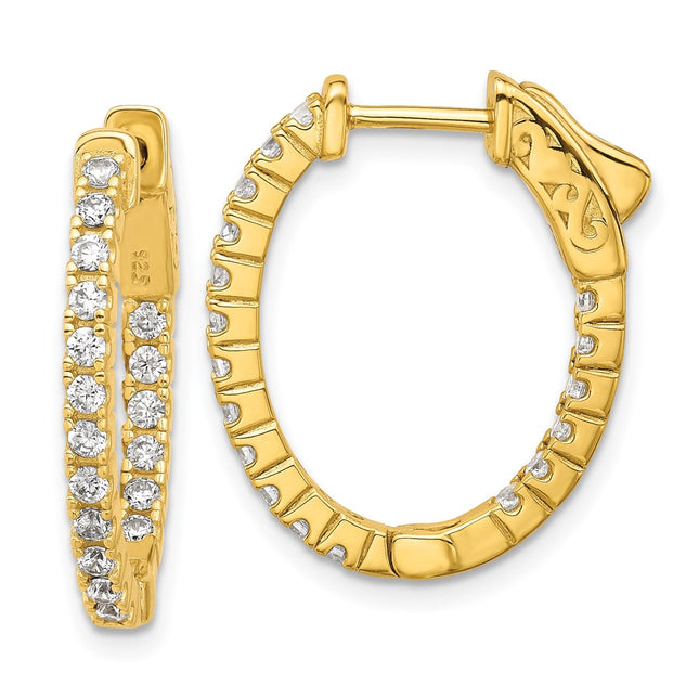 Sterling Silver Earrings Style QE12989Y - Classique Jewelry Inc.