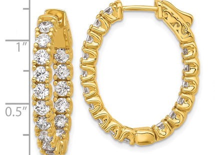 Sterling Silver Earrings Style QE12990Y - Classique Jewelry Inc.