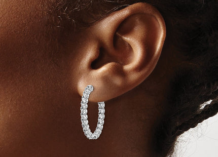 Sterling Silver Earrings Style QE12991 - Classique Jewelry Inc.
