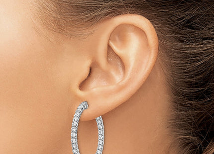 Sterling Silver Earrings Style QE12996 - Classique Jewelry Inc.