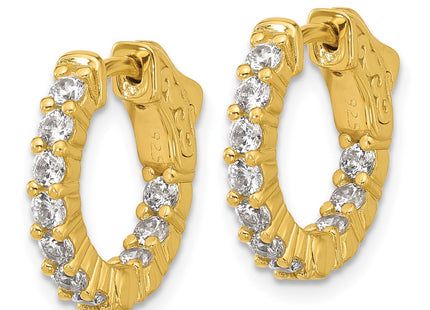 Sterling Silver Earrings Style QE12998Y - Classique Jewelry Inc.