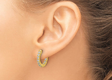 Sterling Silver Earrings Style QE12998Y - Classique Jewelry Inc.