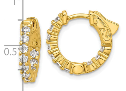 Sterling Silver Earrings Style QE12998Y - Classique Jewelry Inc.