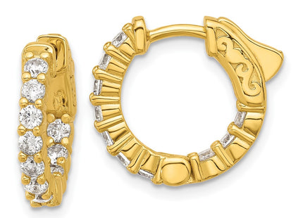 Sterling Silver Earrings Style QE12998Y - Classique Jewelry Inc.