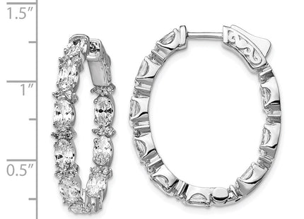 Sterling Silver Earrings Style QE13002 - Classique Jewelry Inc.