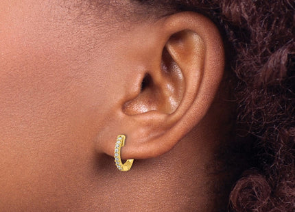 Sterling Silver Earrings Style QE13011Y - Classique Jewelry Inc.