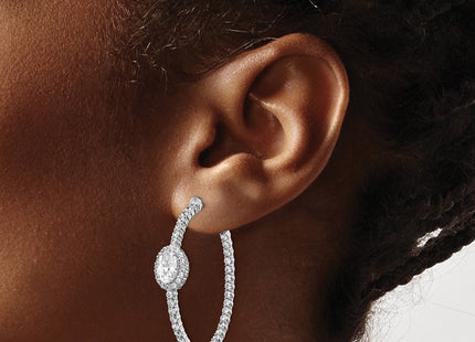 Sterling Silver Earrings Style QE13014 - Classique Jewelry Inc.