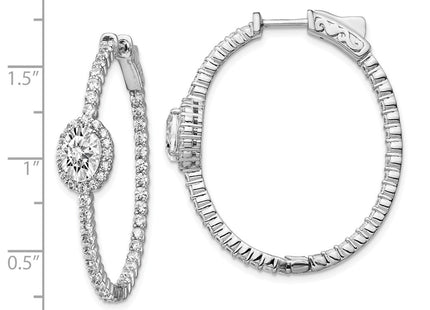 Sterling Silver Earrings Style QE13014 - Classique Jewelry Inc.