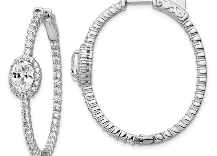 Sterling Silver Earrings Style QE13014 - Classique Jewelry Inc.