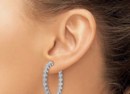 Sterling Silver Earrings Style QE13015 - Classique Jewelry Inc.