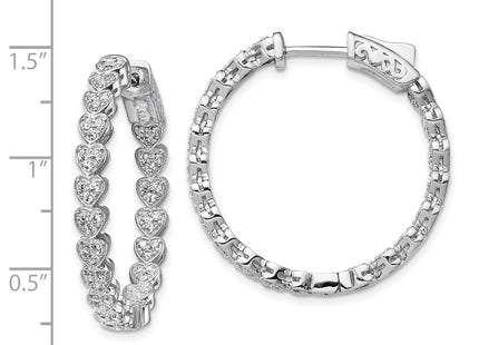 Sterling Silver Earrings Style QE13015 - Classique Jewelry Inc.