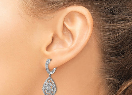 Sterling Silver Earrings Style QE13020 - Classique Jewelry Inc.