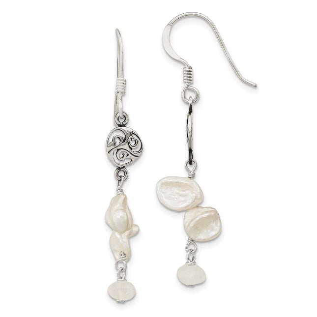 Sterling Silver Earrings Style QE13082 - Classique Jewelry Inc.