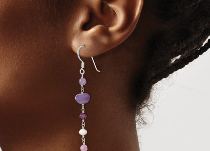 Sterling Silver Earrings Style QE13126 - Classique Jewelry Inc.