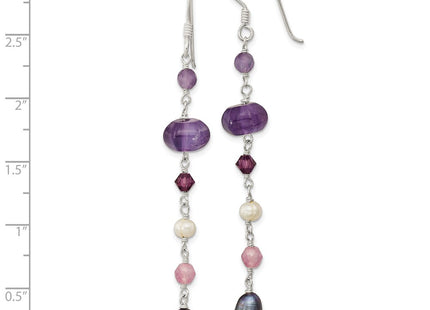 Sterling Silver Earrings Style QE13126 - Classique Jewelry Inc.