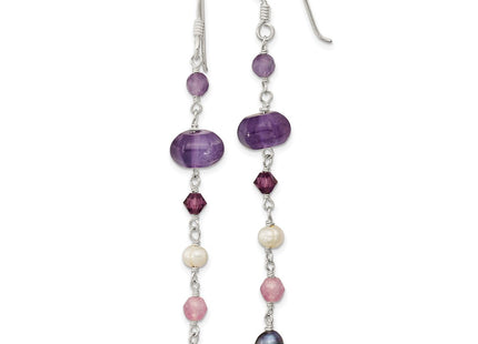 Sterling Silver Earrings Style QE13126 - Classique Jewelry Inc.