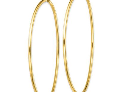 Sterling Silver Gold-Tone Polished Hoop Earrings (Style QE13131)