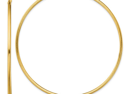 Sterling Silver Gold-Tone Polished Hoop Earrings (Style QE13131)