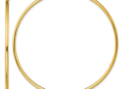 Sterling Silver Gold-Tone Polished Hoop Earrings (Style QE13132)