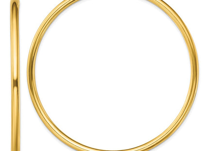 Sterling Silver Gold-Tone Polished Hoop Earrings (Style QE13151)