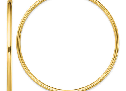 Sterling Silver Gold-Tone Polished Hoop Earrings (Style QE13170)