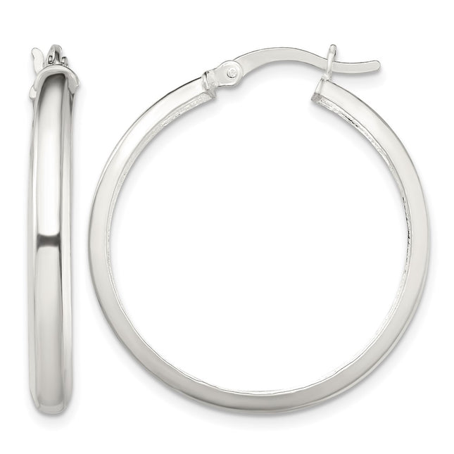Sterling silver hoop earrings