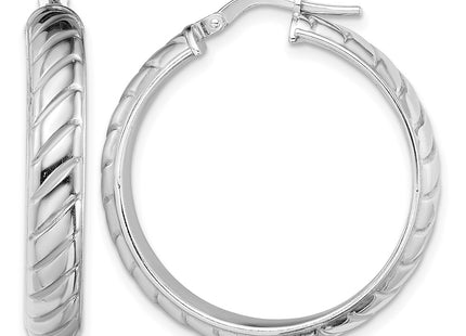 Sterling silver hoop earrings