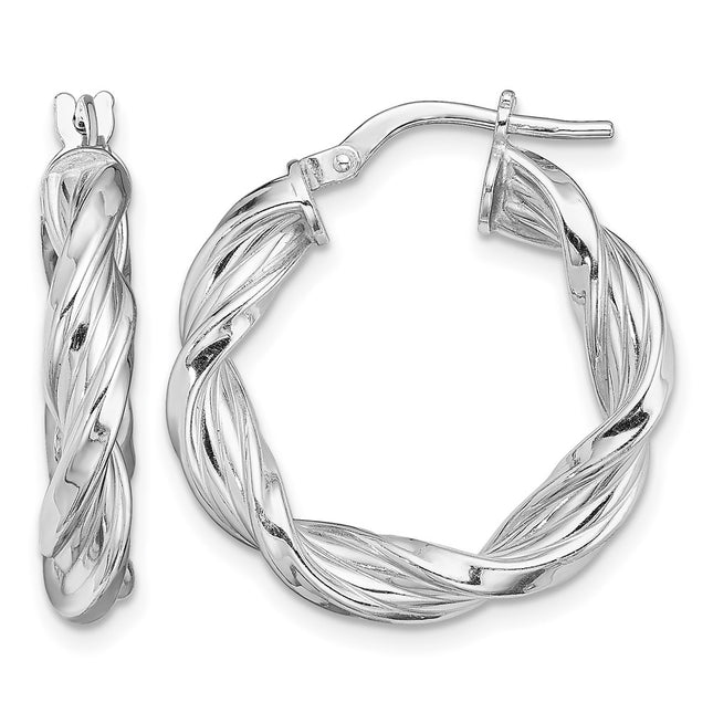Sterling silver hoop earrings