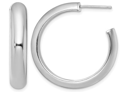 Sterling silver hoop earrings