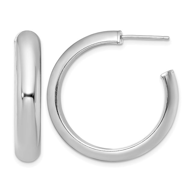 Sterling silver hoop earrings