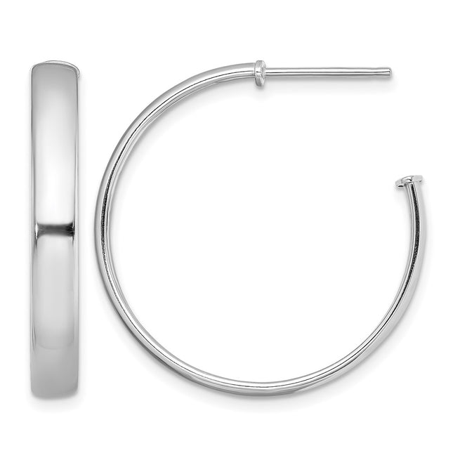 Sterling silver hoop earrings
