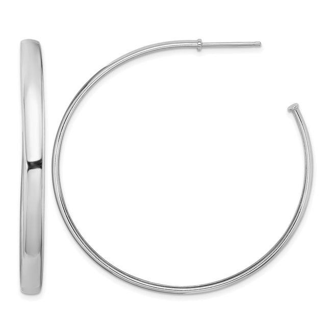 Sterling silver hoop earrings