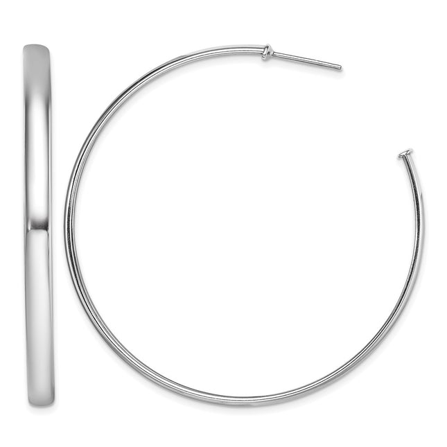 Sterling silver hoop earrings