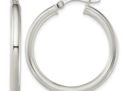 Sterling silver hoop earrings