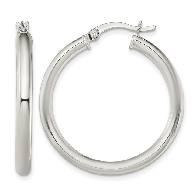 Sterling silver hoop earrings