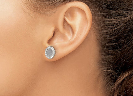 Sterling Silver Earrings Style QE13291 - Classique Jewelry Inc.