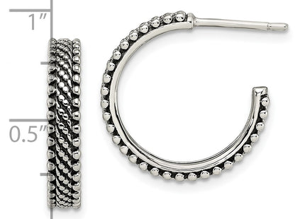 Sterling Silver Earrings Style QE13304 - Classique Jewelry Inc.