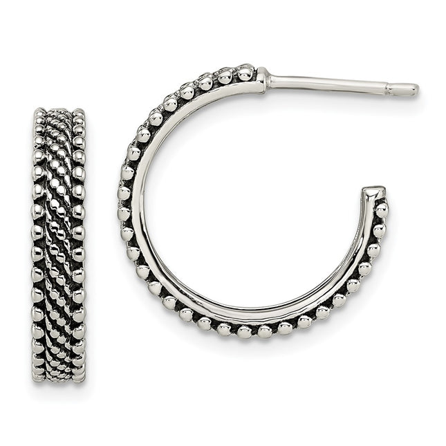 Sterling Silver Earrings Style QE13304 - Classique Jewelry Inc.